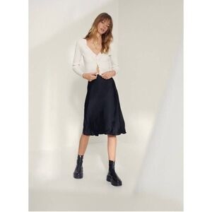 Wilfred Only slip satin midi skirt 0